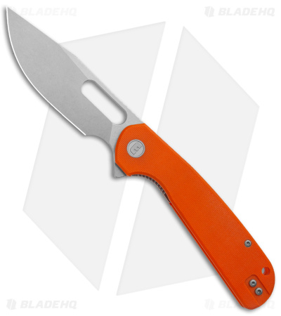 Liong Mah Eutektik Trinity Liner Lock Knife Orange G-10 (3.6" SW 14C28N)