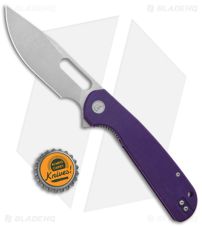 Liong Mah Eutektik Trinity Liner Lock Knife Purple G-10 (3.6" SW 14C28N)