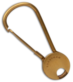 Everyman Cowan Carabiner Keychain - Brass