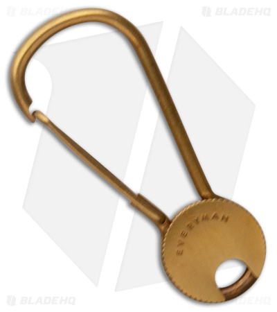 Everyman Cowan Carabiner Keychain - Brass