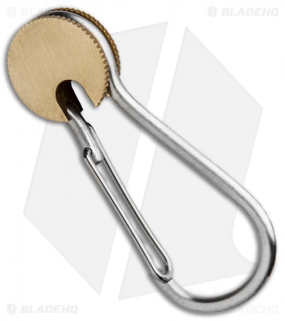 Everyman Cowan Carabiner Keychain - Brass/Stainless Steel