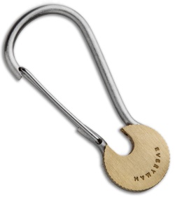 Everyman Cowan Carabiner Keychain - Brass/Stainless Steel