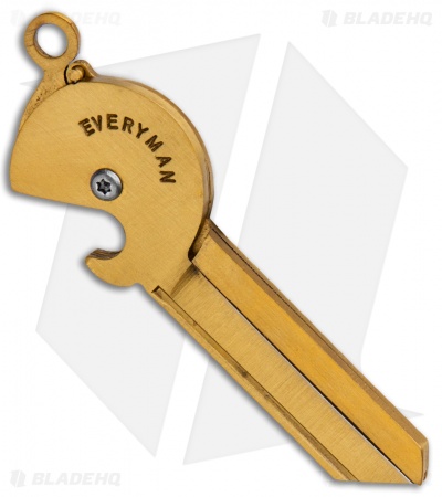 Everyman Porter Key Knife 2.0 Stainless Steel (1.5" Brass)