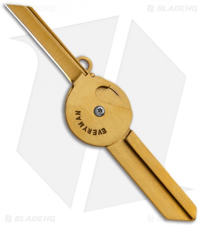 Everyman Porter Key Knife 2.0 Stainless Steel (1.5" Brass)