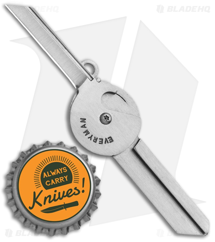 Everyman Porter Key Knife 2.0 Stainless Steel (1.5" Satin)