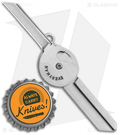 Everyman Porter Key Knife 2.0 Stainless Steel (1.5" Satin)