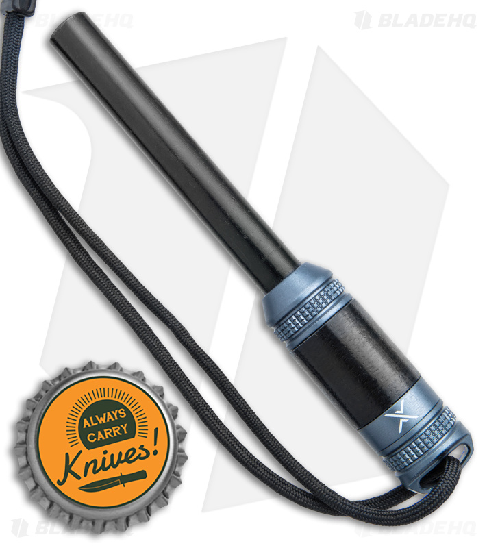 Exotac fireROD XL | Ferro Rod/Storage Capsule | Gunmetal - Blade HQ