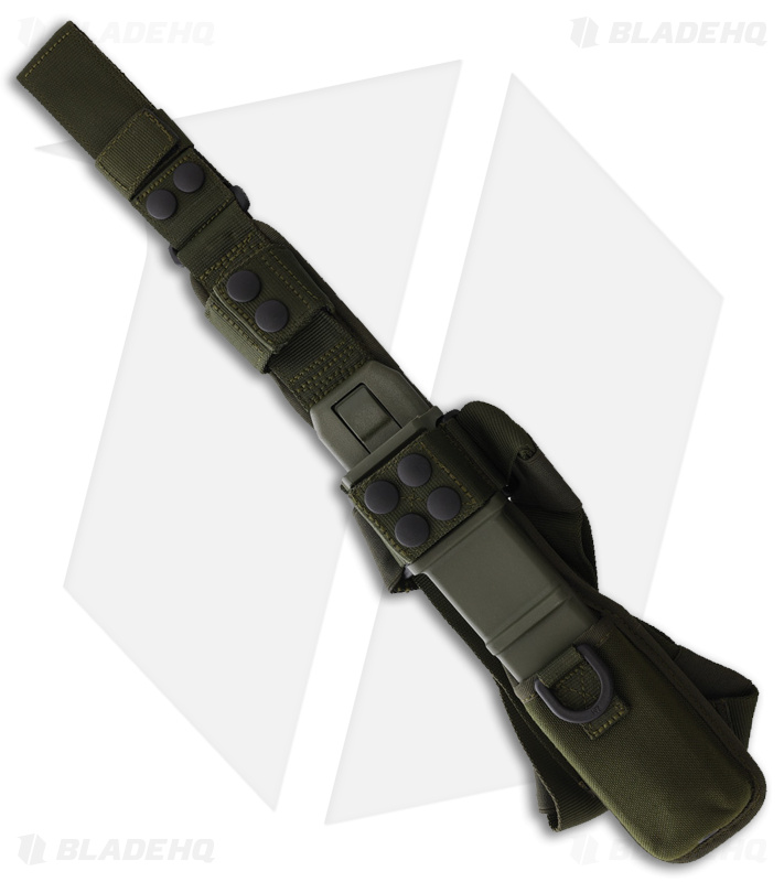 Extrema Ratio Fulcrum Bayonet Fixed Blade Knife OD Green Forprene (7.1" Black)
