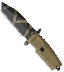 Extrema Ratio Fulcrum C Fixed Blade Knife Tan Folprene (4.3" Geo Camo Tan/Black)