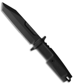 Extrema Ratio Fulcrum S Tactical Fixed Blade Knife Black Forprene (6" Black)