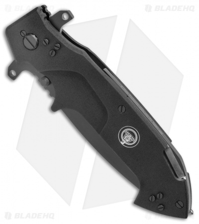 Extrema Ratio Glauca B1 Liner Lock Knife Black Aluminum (4.25" Black)
