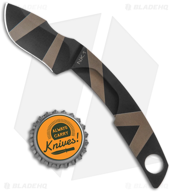 Extrema Ratio NK1 Fixed Blade Neck Knife Desert Warfare (1.75" Black)
