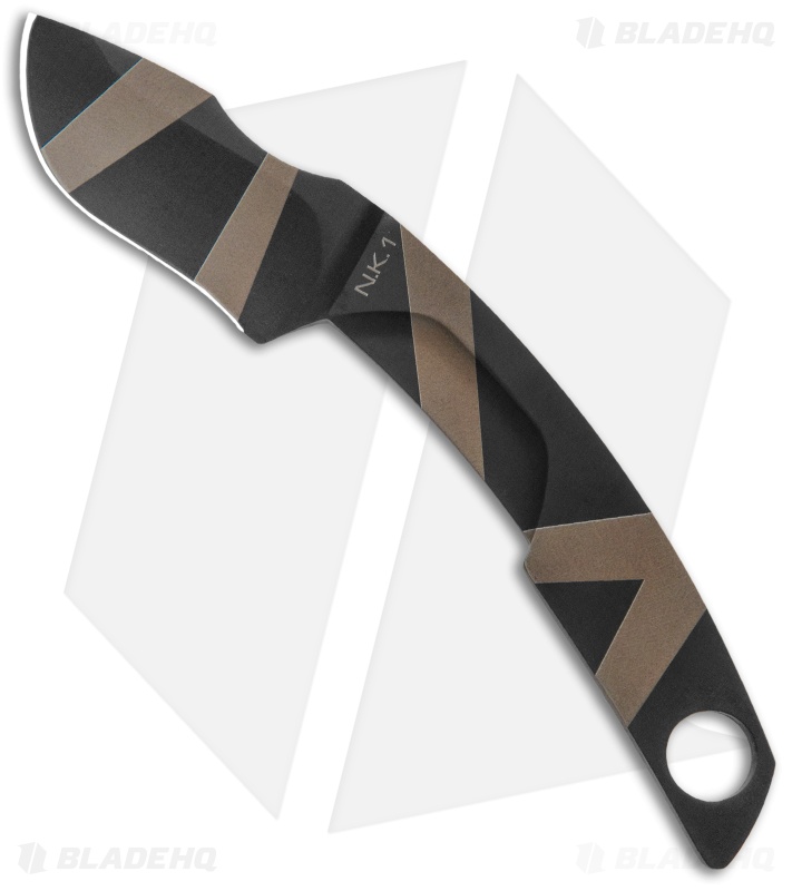 Extrema Ratio NK1 Fixed Blade Neck Knife Desert Warfare (1.75" Black)