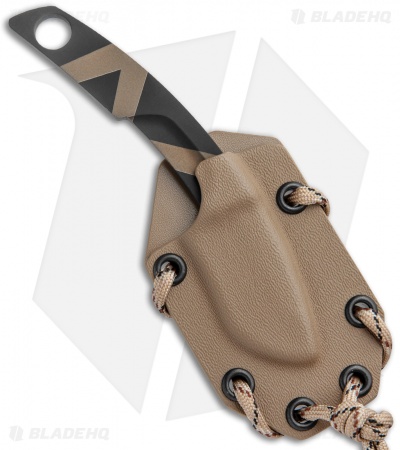 Extrema Ratio NK1 Fixed Blade Neck Knife Desert Warfare (1.75" Black)