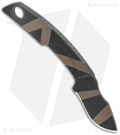 Extrema Ratio NK1 Fixed Blade Neck Knife Desert Warfare (1.75" Black)