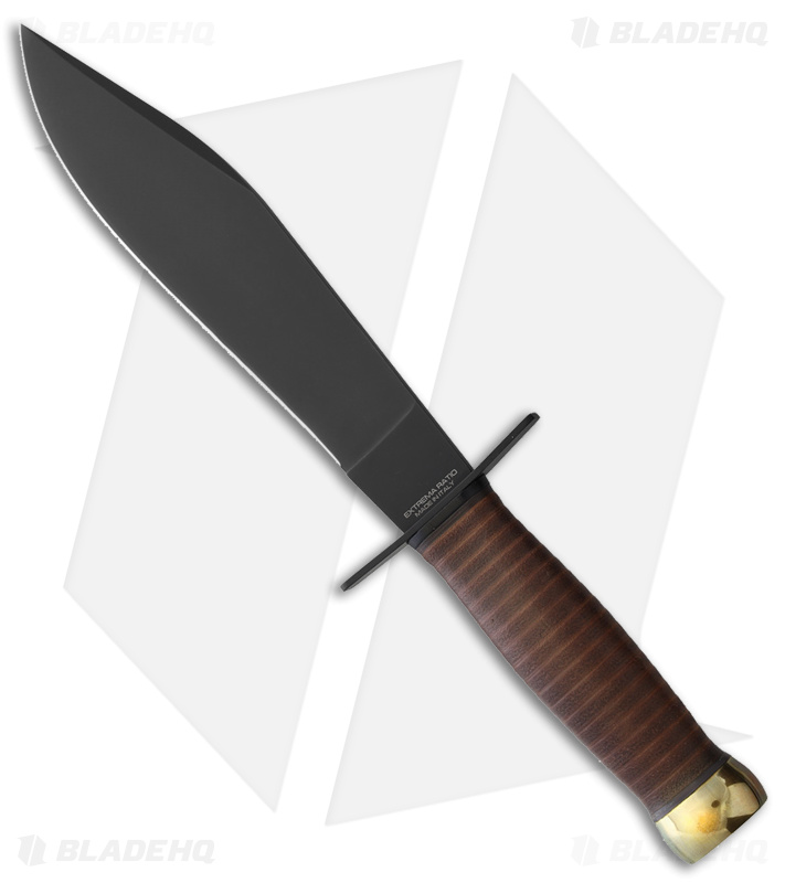 Extrema Ratio Primo Corso Fixed Blade Knife Brown Leather (7" Black)