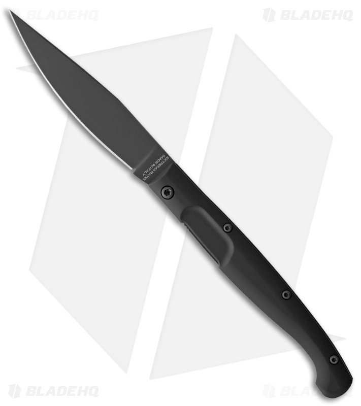 Extrema Ratio Resolza 10 Liner Lock Knife Black Aluminum (4" Black)