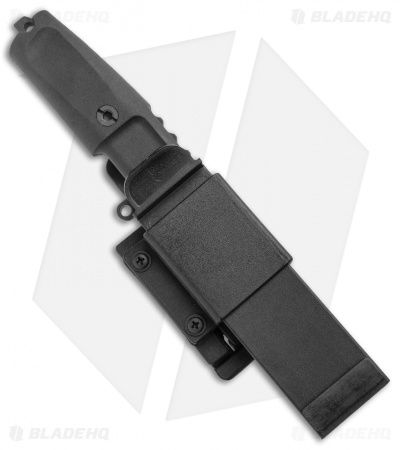 Extrema Ratio Shrapnel Fixed Blade Knife Black Forprene (3.75" Black Testudo) 