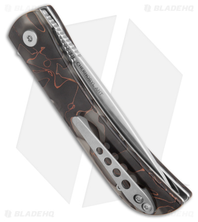 Finch Knife Co. Chernobyl Ant Liner Lock Knife Glow Resin (3" Satin)