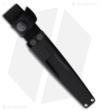 Fallkniven Knives G1 Garm Fighter Fixed Blade Knife Black Thermorun (3.5" Satin)