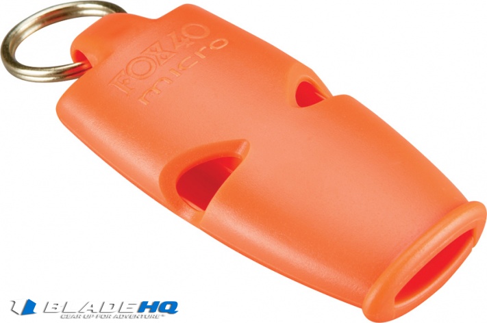 Fox 40 Micro Pealess Safety Whistle Orange (110 dB) FO09533