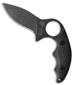 Fred Perrin La Griffe Fixed Knife | Black G-10 + Black SW