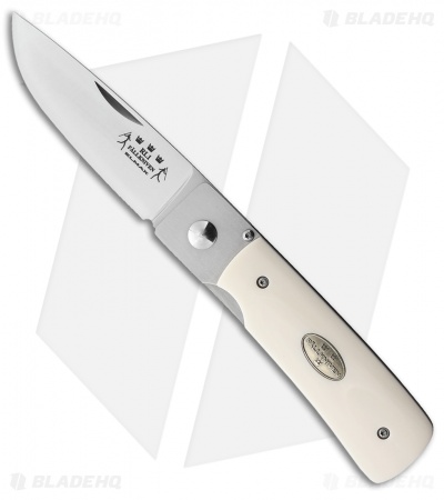 Fallkniven RL1 Folder Liner Lock Knife White Elforyn (2.75" Satin)