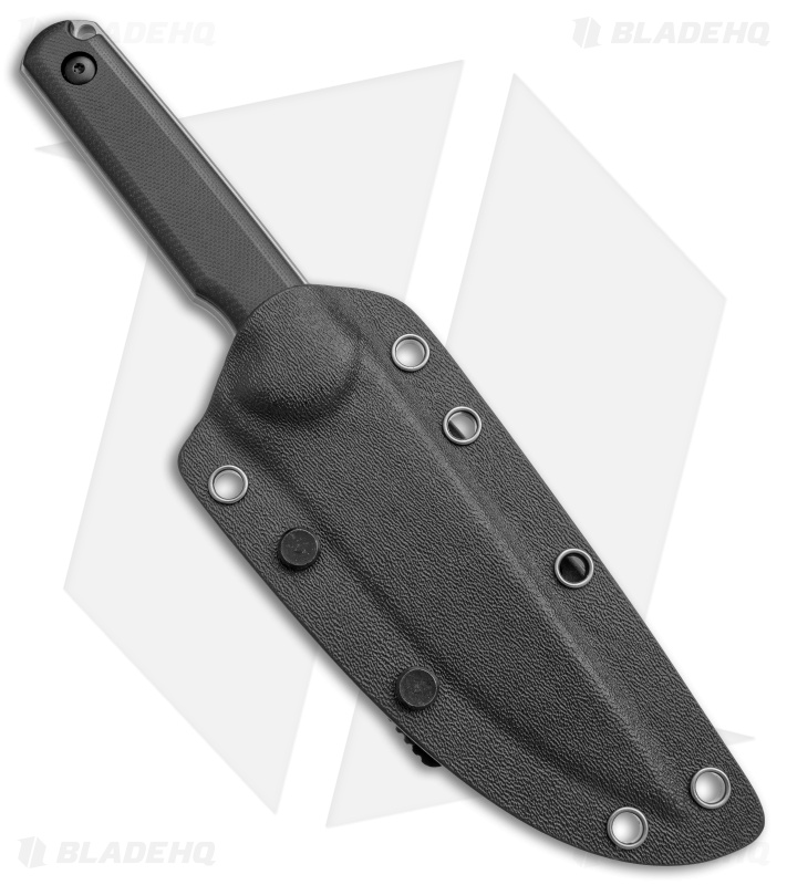 Ferrum Forge XL Lackey Fixed Blade Knife Black G-10 (4.5" SW D2)