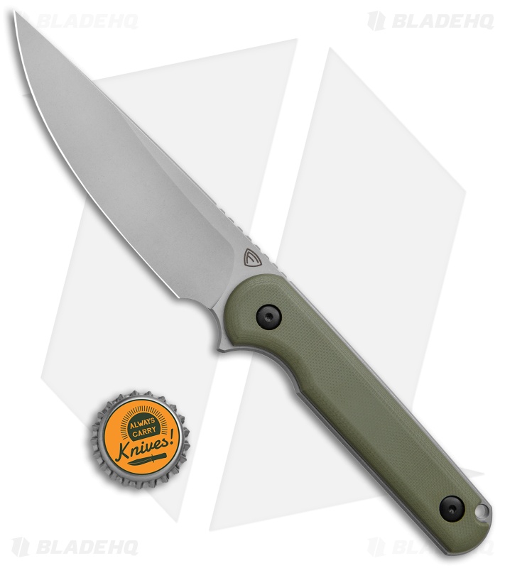 Ferrum Forge XL Lackey Fixed Blade Knife Green G-10 (4.5" SW 9Cr18MoV)