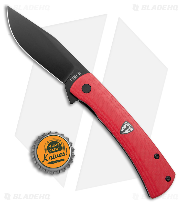 Finch Knife Co. Halo Red Head Liner Lock G10 - Blade HQ
