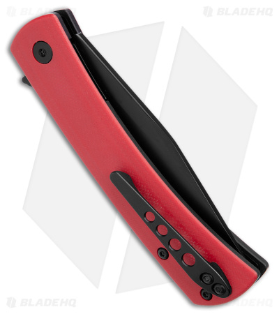 Finch Knife Co. Halo Red Head Liner Lock Knife Red G-10 (3.1" Black 14C28N)