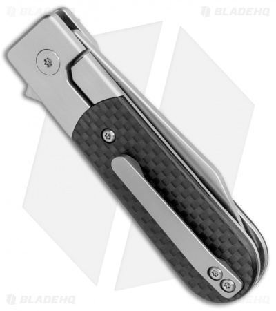 Finch Knives Model 1929 Frame Lock Knife Carbon Fiber (2.5" Satin)
