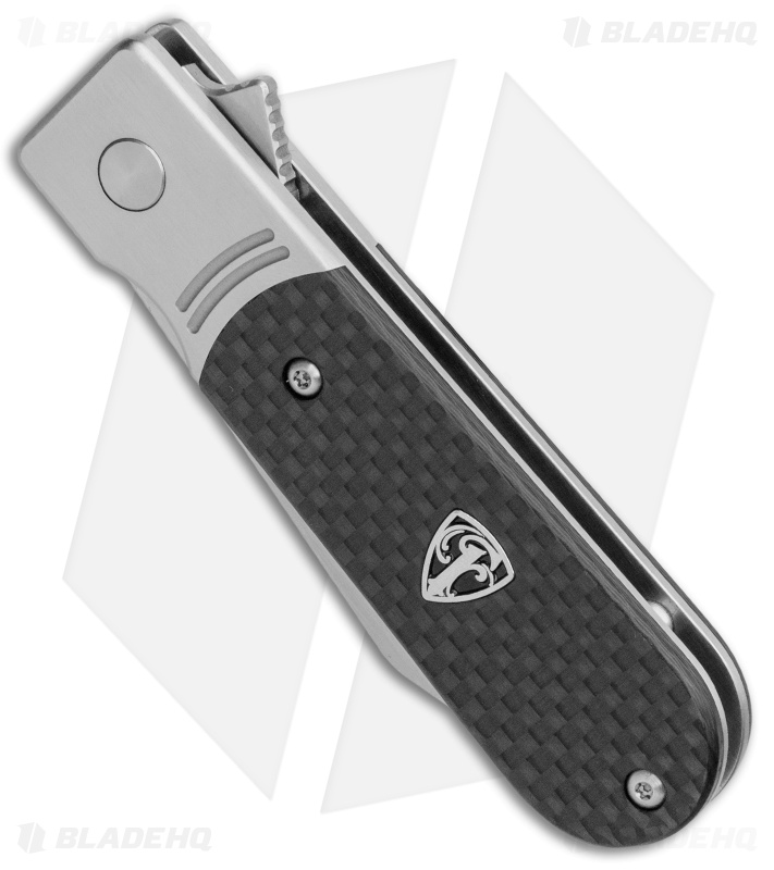 Finch Knives Model 1929 Frame Lock Knife Carbon Fiber (2.5" Satin)