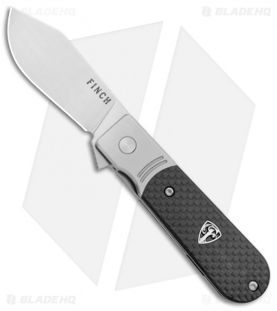 Finch Knives Model 1929 Frame Lock Knife Carbon Fiber (2.5" Satin)