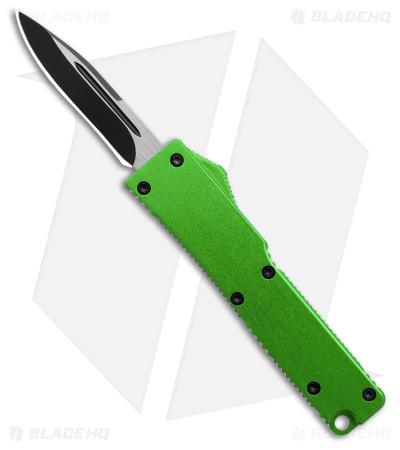 Firecracker Mini Venom D/A OTF Automatic Knife Aluminum Green (2" Black) 