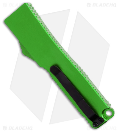 Firecracker Mini Venom D/A OTF Automatic Knife Aluminum Green (2" Black) 
