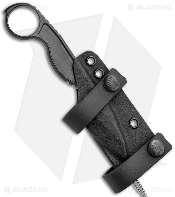 Flagrant Beard Havoc Neck Knife Black (2.5" Black) 