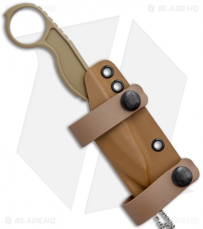 Flagrant Beard Havoc Neck Knife Coyote Tan (2.5" Tan) 