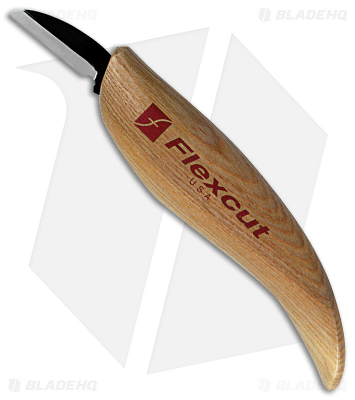 Flexcut Cutting Carving Knife Blond Ash Hardwood (1.50" Two-Tone) KN12
