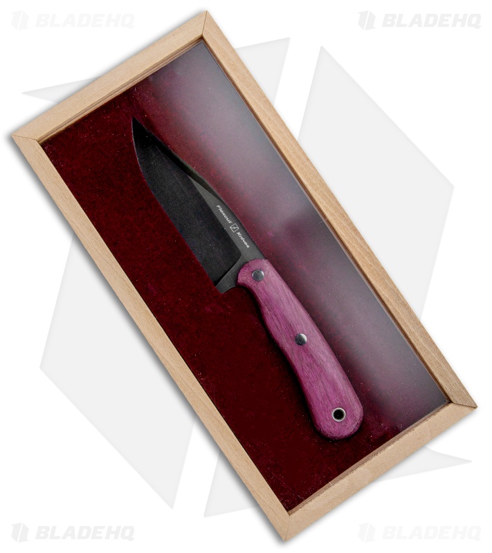 Flexcut Hawthorne Seeker Fixed Blade Purpleheart (4" Black)