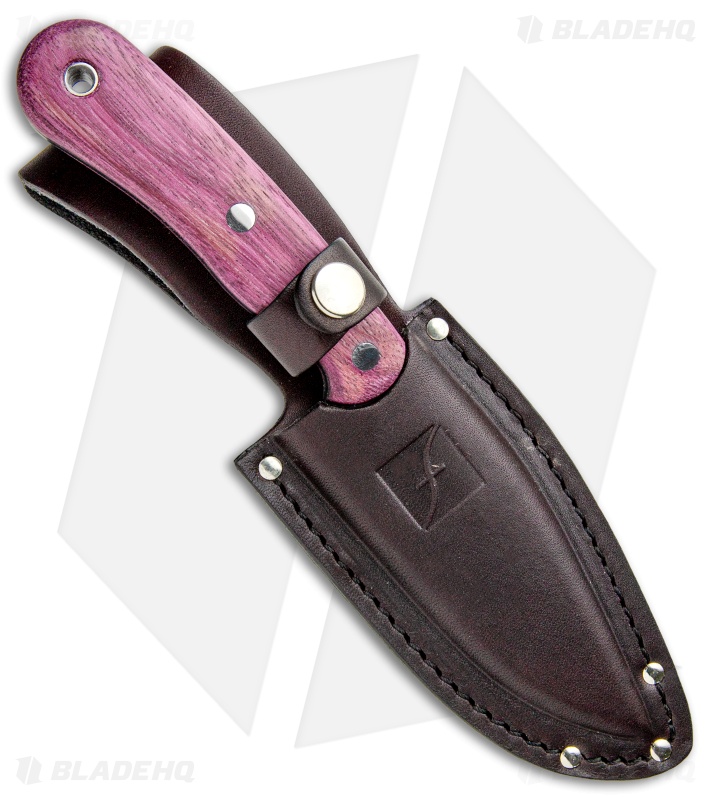 Flexcut Hawthorne Seeker Fixed Blade Purpleheart (4" Black)