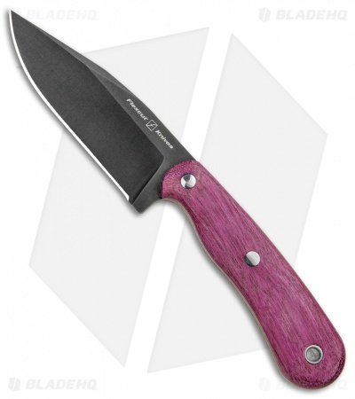 Flexcut Hawthorne Seeker Fixed Blade Purpleheart (4" Black)