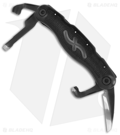 Flexcut Pocket Jack 2.0 Multi-Tool Black Aluminum (4-in-1) 