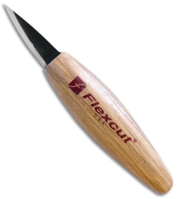 Flexcut Skewed Detail Knife Blond Ash Wood (1.75 Black) 