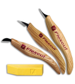 Flexcut KN400 Slim-Handle Detail Knife Set