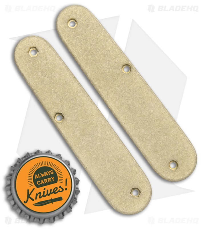 Flytanium Custom Brass Scales for Victorinox Cadet Swiss Army Knife (84mm)