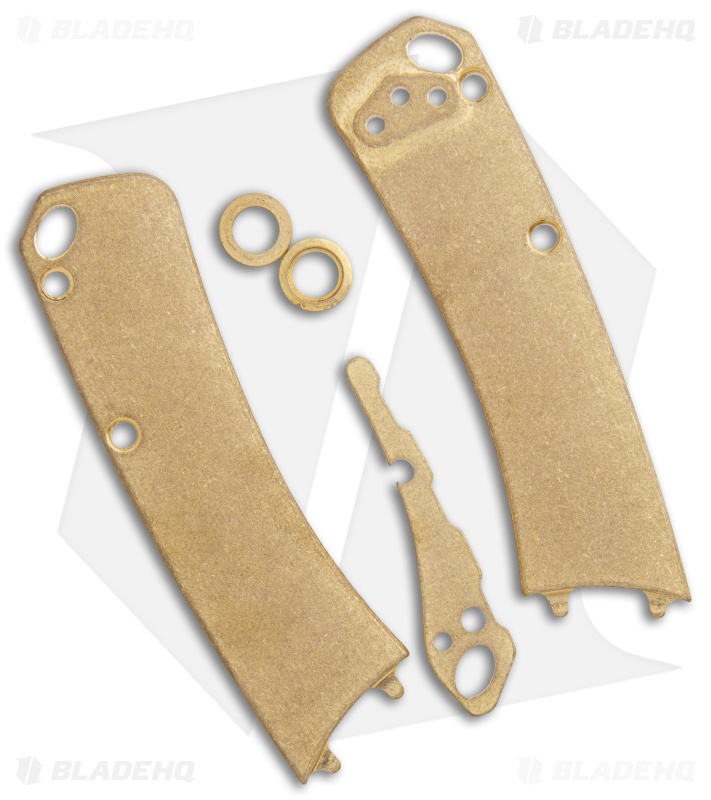 Flytanium Brass Outfit for Benchmade Mini Crooked River - Stonewash