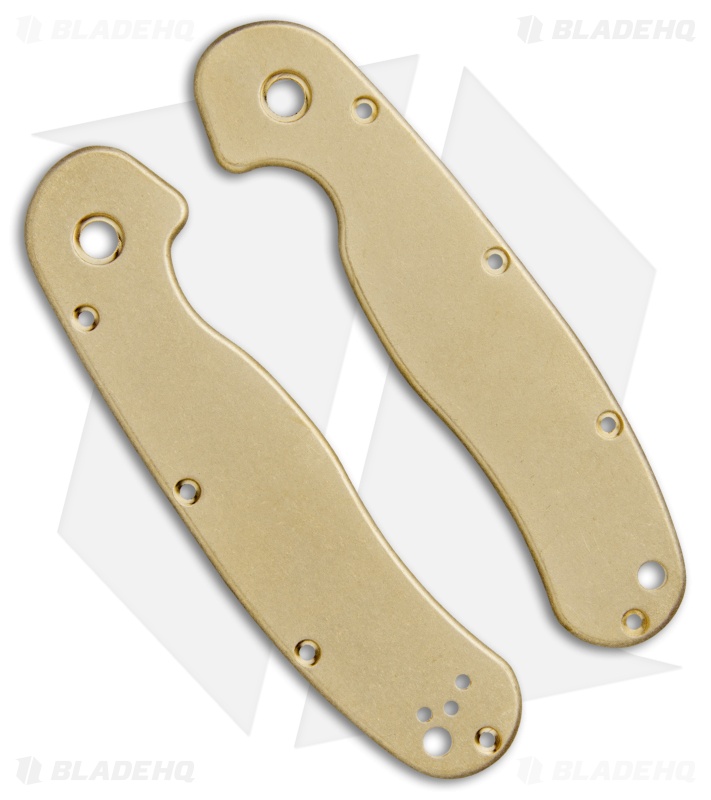 Flytanium Custom Brass Scales for Ontario Rat 2 Knife Antique SW
