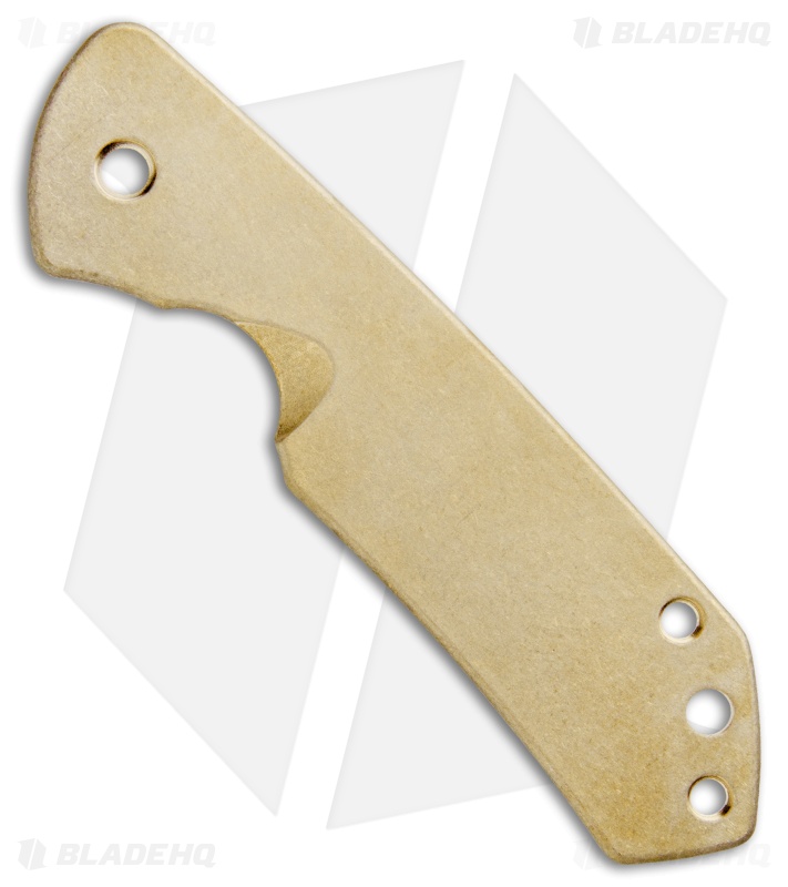 Flytanium Brass Scale for Spyderco Brouwer Knife