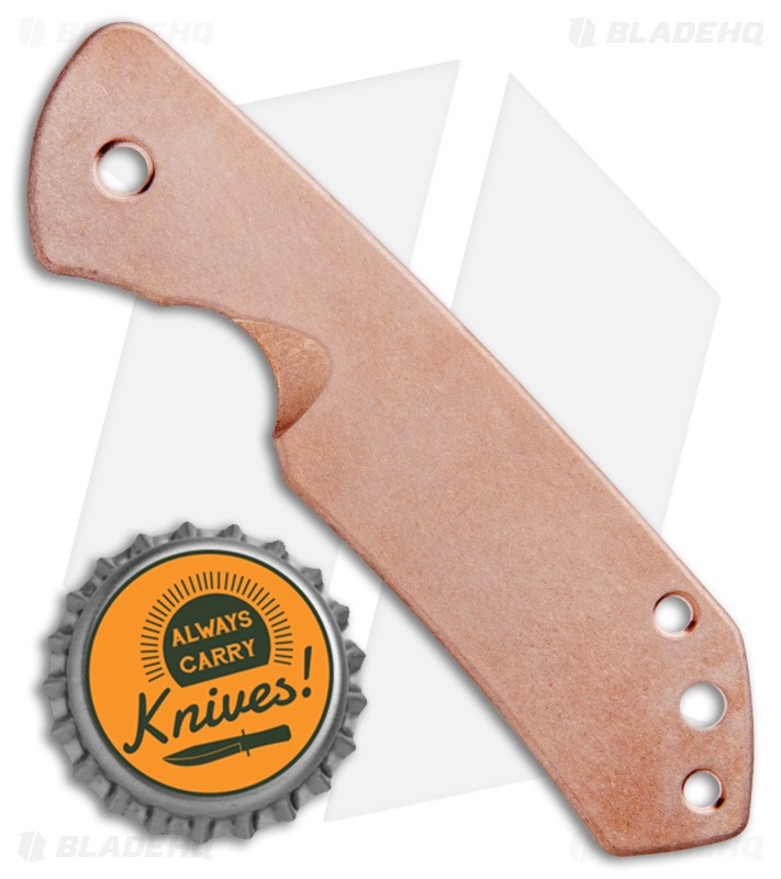 Flytanium Copper Scale for Spyderco Brouwer Knife Blade HQ